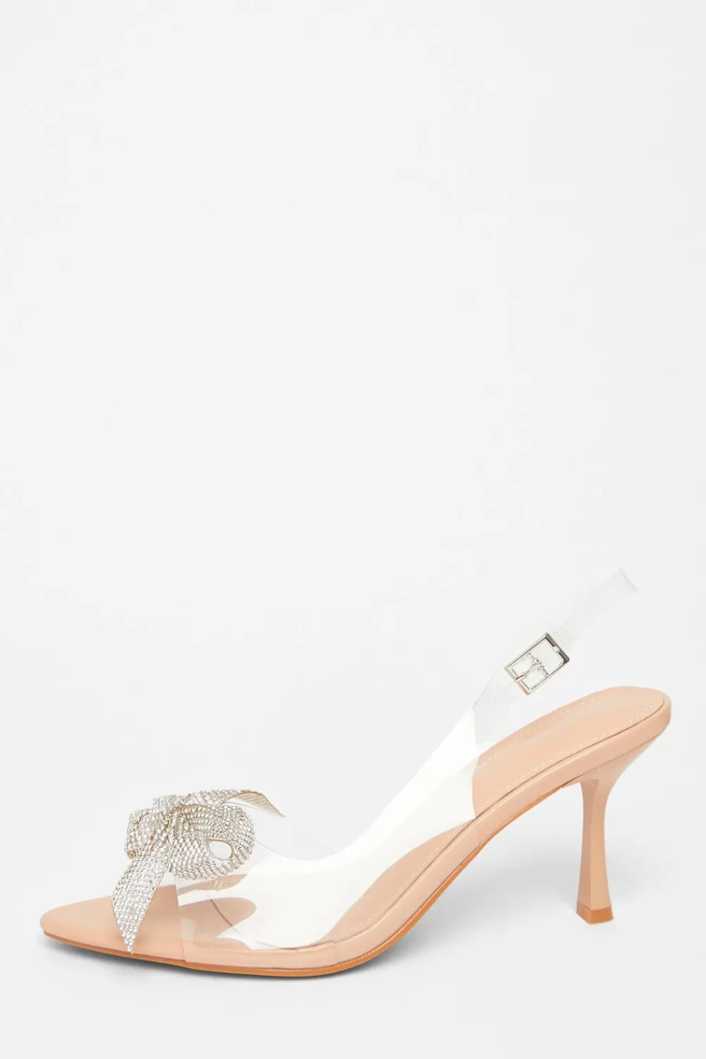 Quiz Occasion Shoes|Heels>Diamante Bow Heels