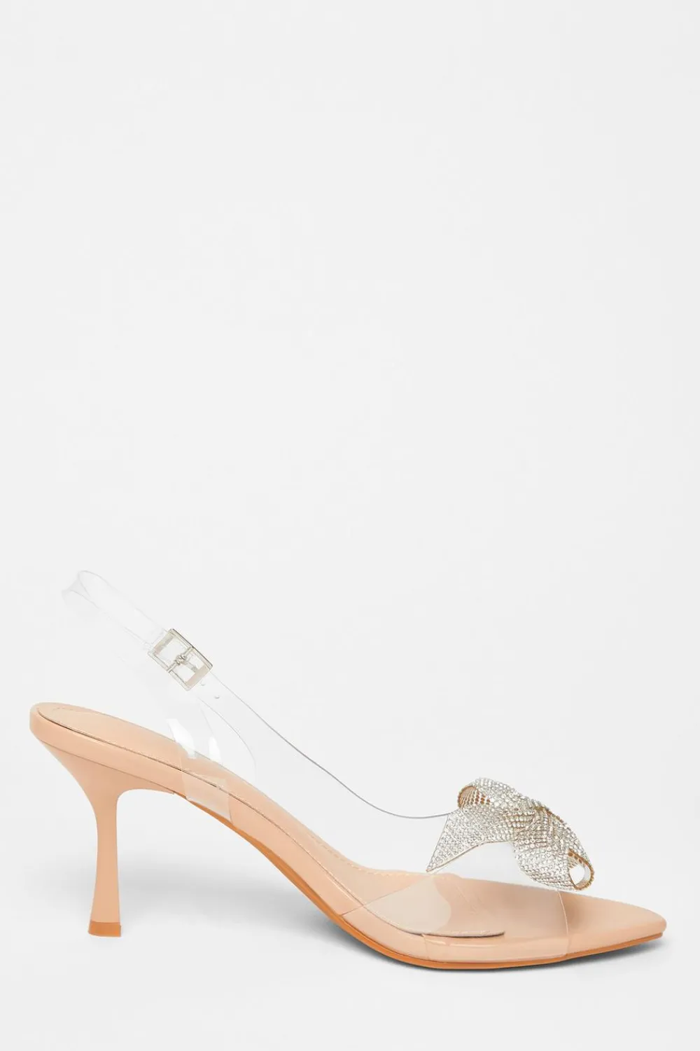 Quiz Occasion Shoes|Heels>Diamante Bow Heels