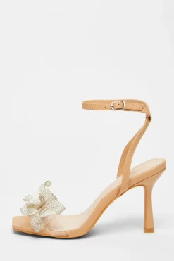 Quiz Sandals|Occasion Shoes>Diamante Bow Heels