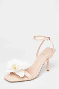 Quiz Occasion Shoes|Heels>Flower Detail Stiletto Heels