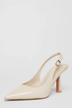 Quiz Heels|Day At The Races>Patent Slingback Low Court Heels