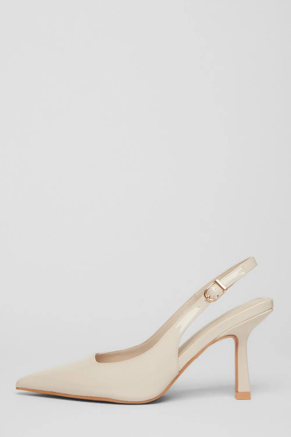 Quiz Heels|Day At The Races>Patent Slingback Low Court Heels