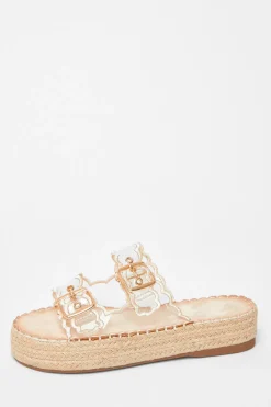 Quiz Sandals|Holiday Shoes>Scallop Flatform Sandals