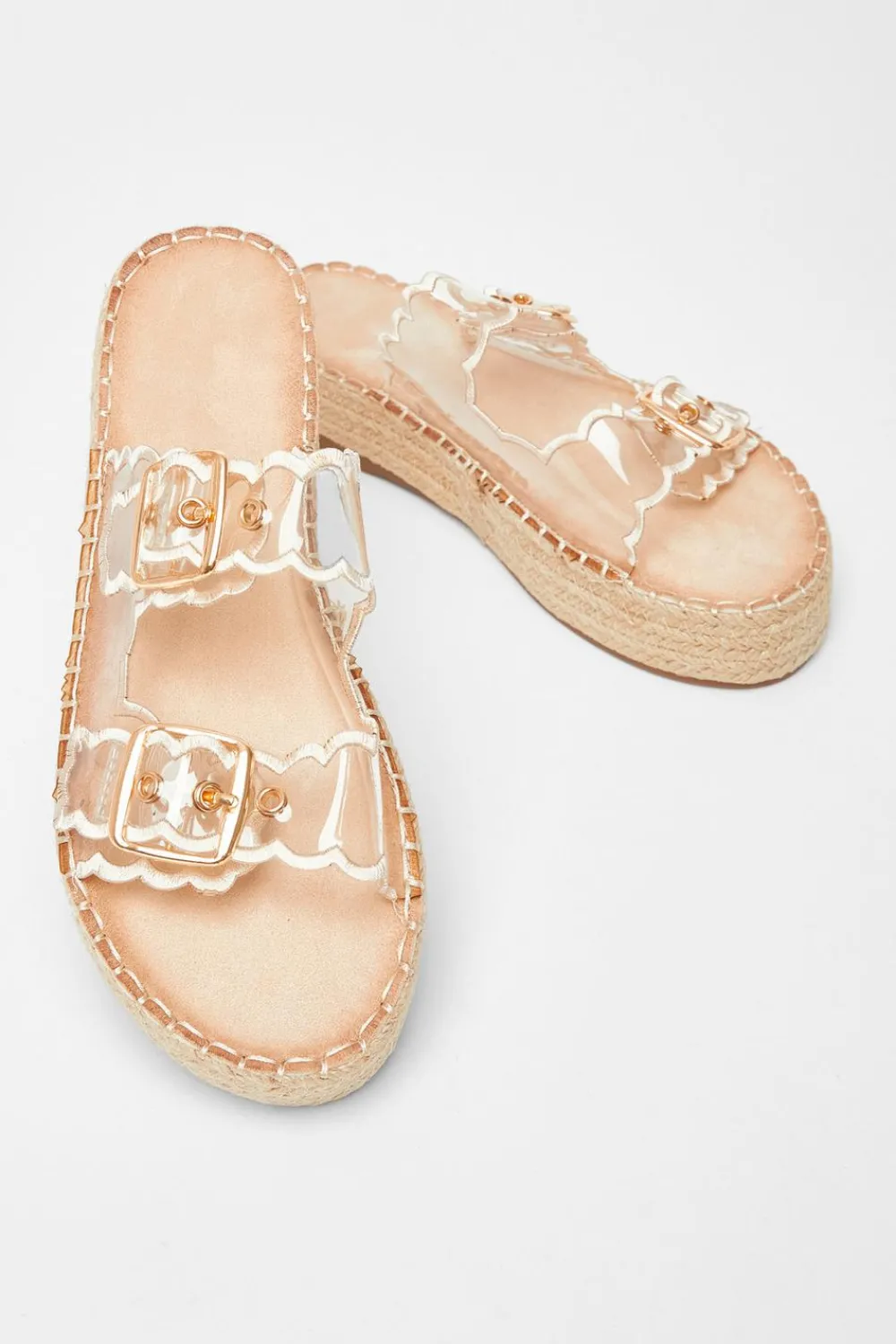 Quiz Sandals|Holiday Shoes>Scallop Flatform Sandals