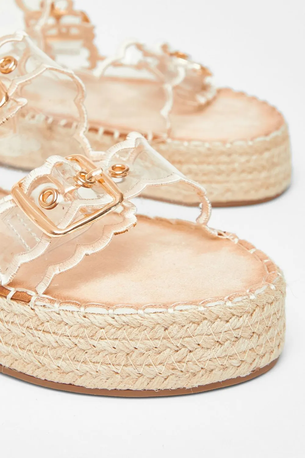 Quiz Sandals|Holiday Shoes>Scallop Flatform Sandals