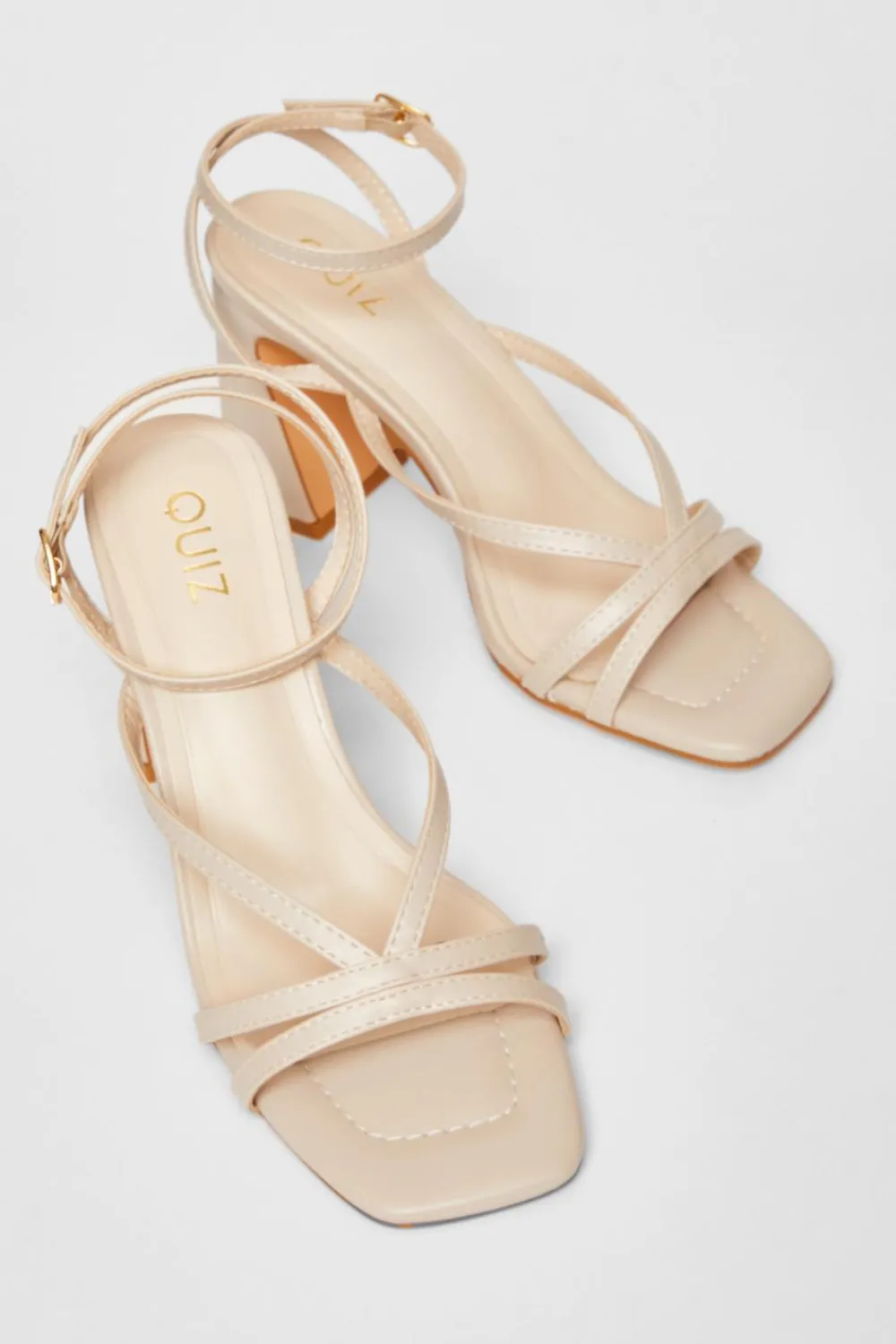 Quiz Shoe & Bag Sets|Heels>Strappy High Block Heels