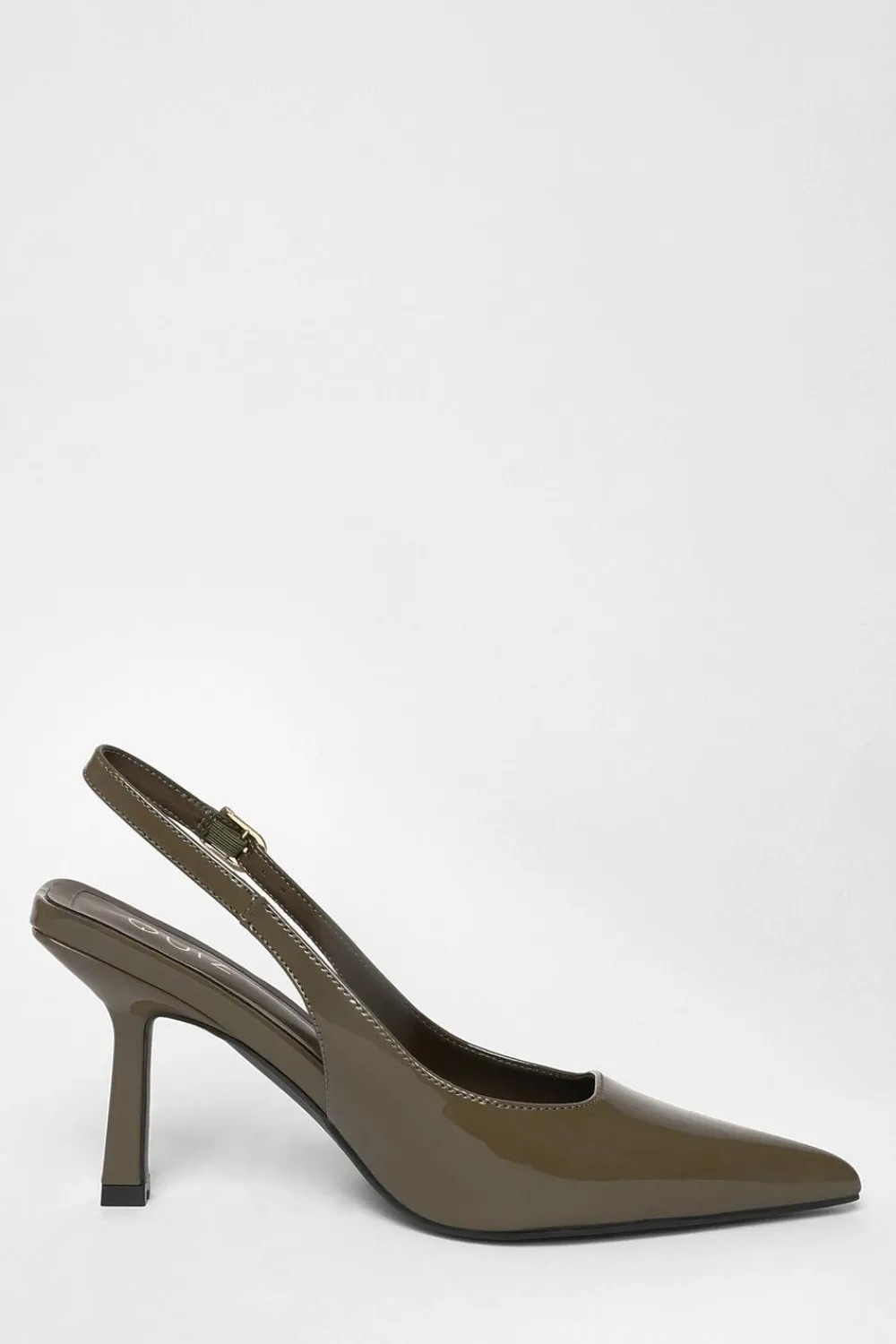 Quiz Heels|Day At The Races>Patent Sling Back Court Heels