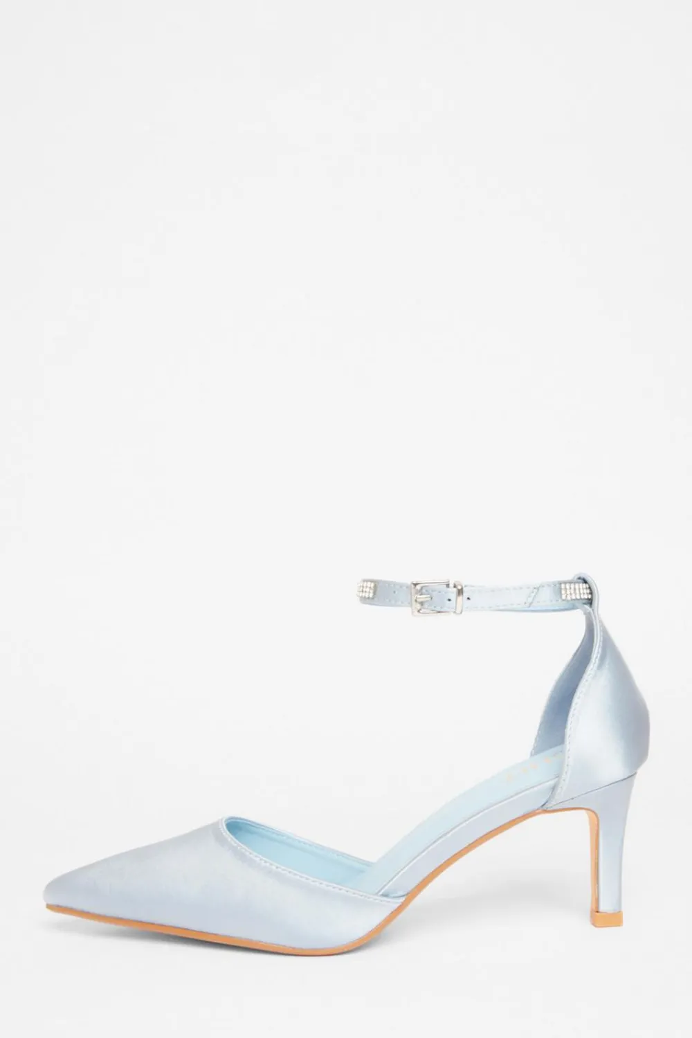 Quiz Shoe & Bag Sets|Occasion Shoes>Diamante Strap Court Heels