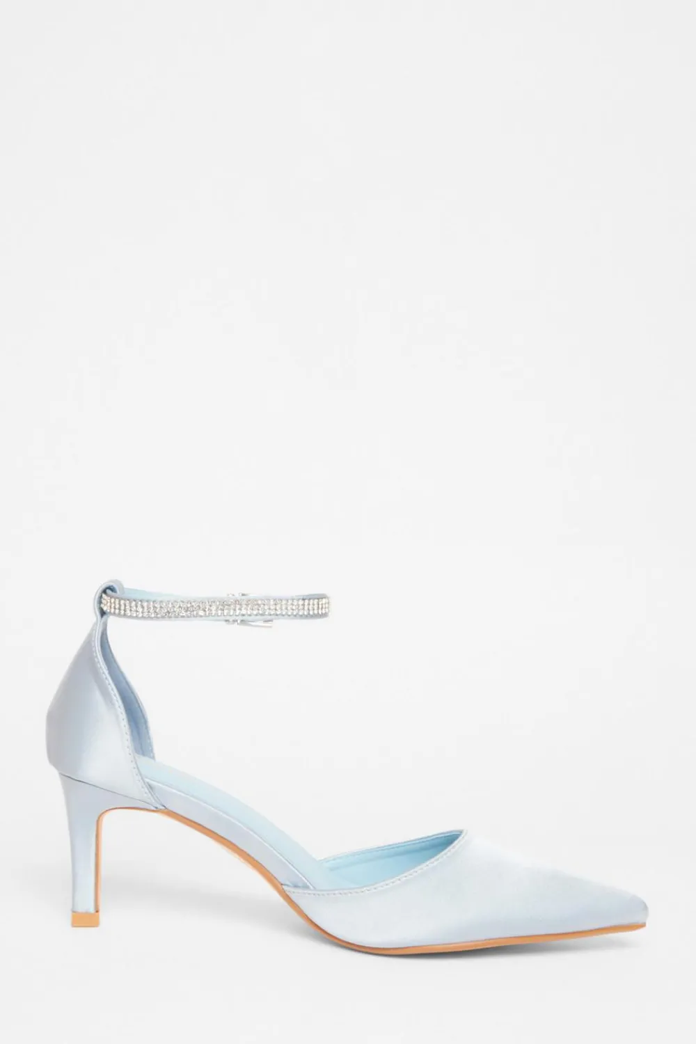 Quiz Shoe & Bag Sets|Occasion Shoes>Diamante Strap Court Heels