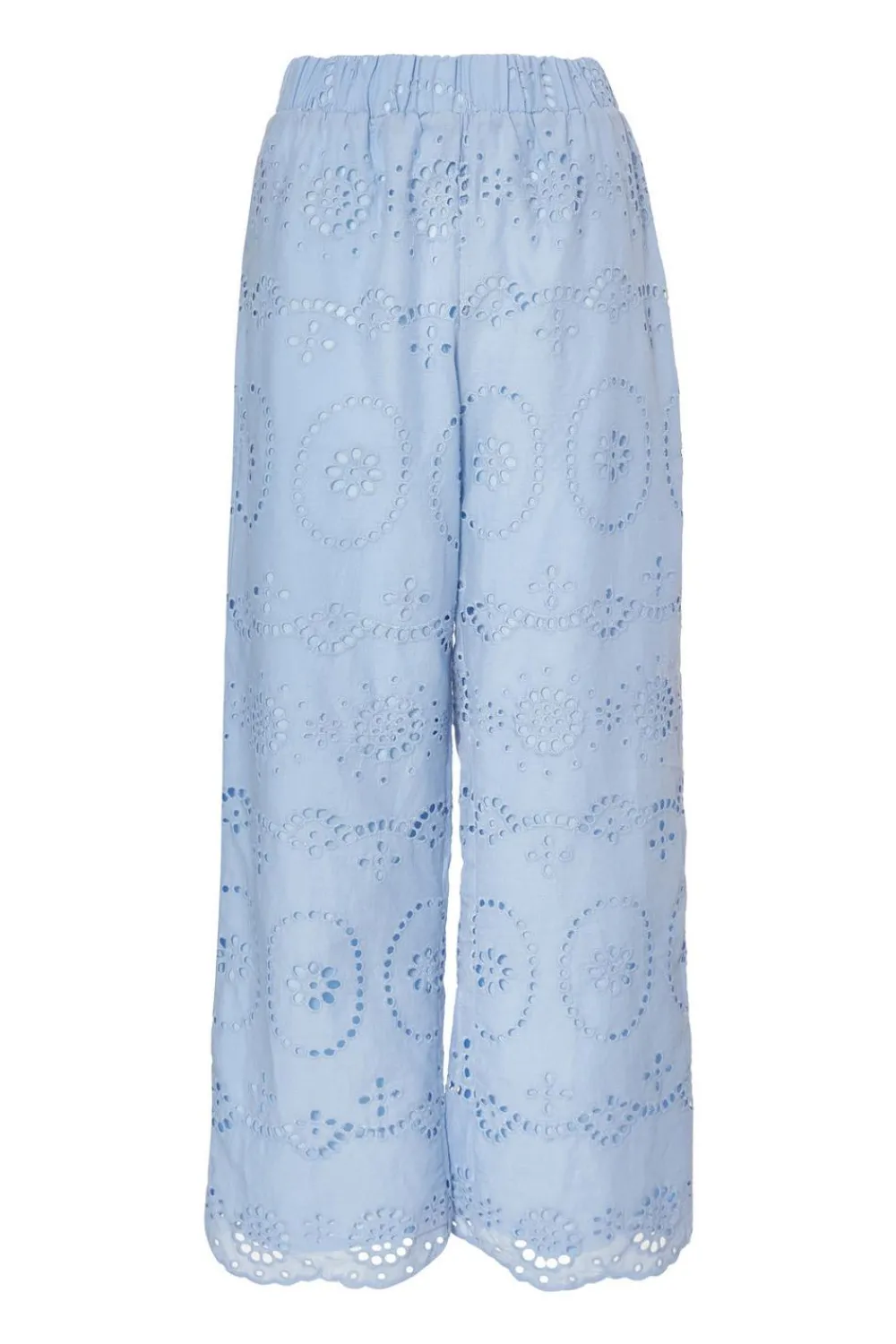 Quiz Trousers|Summer Clothes>Pale Blue Embroidered Trousers