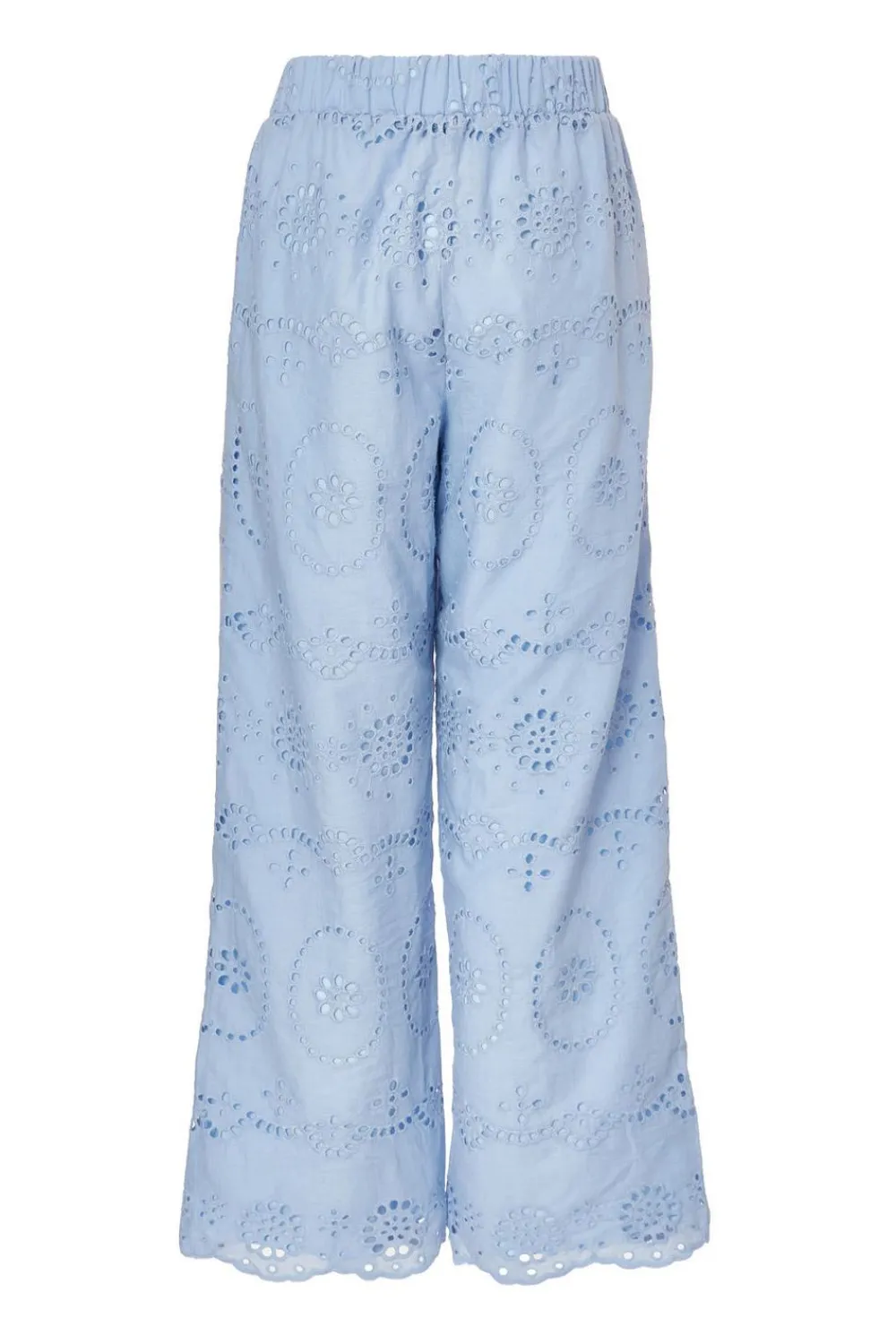 Quiz Trousers|Summer Clothes>Pale Blue Embroidered Trousers