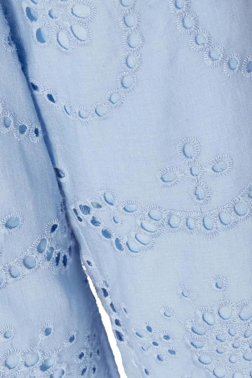 Quiz Trousers|Summer Clothes>Pale Blue Embroidered Trousers