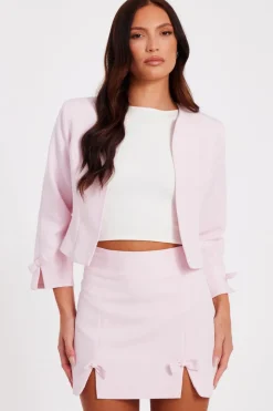 Quiz Day At The Races|Christening Guest>Bow Sleeve Cropped Blazer