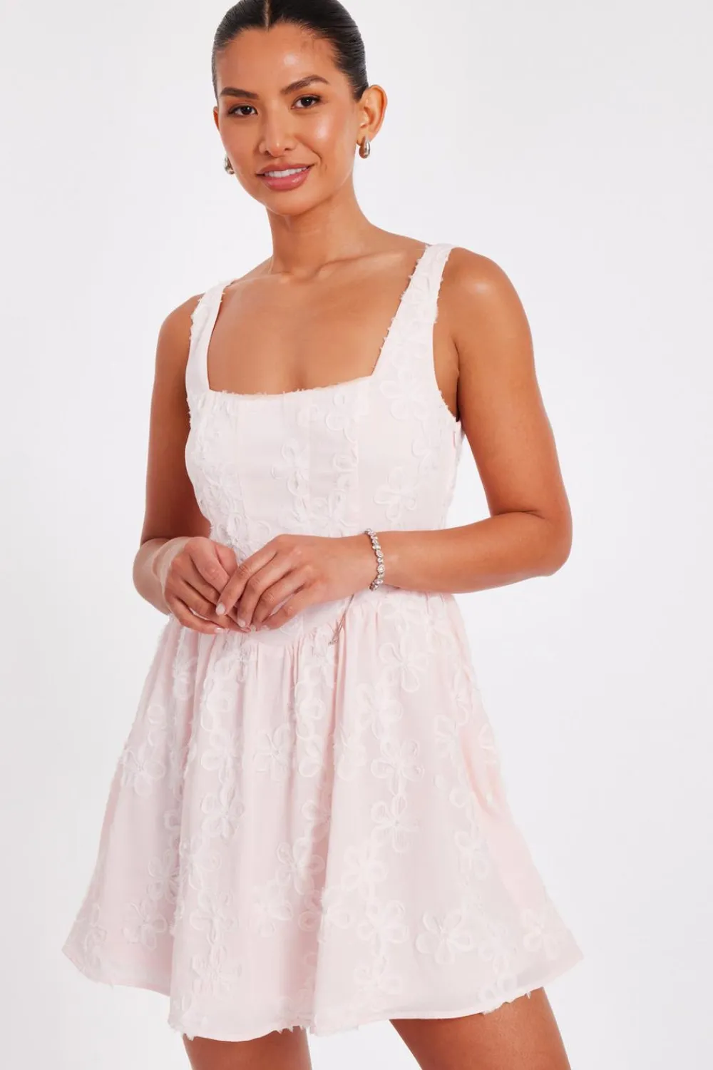 Quiz Summer Clothes|Holiday>Chiffon Flower Skater Dress