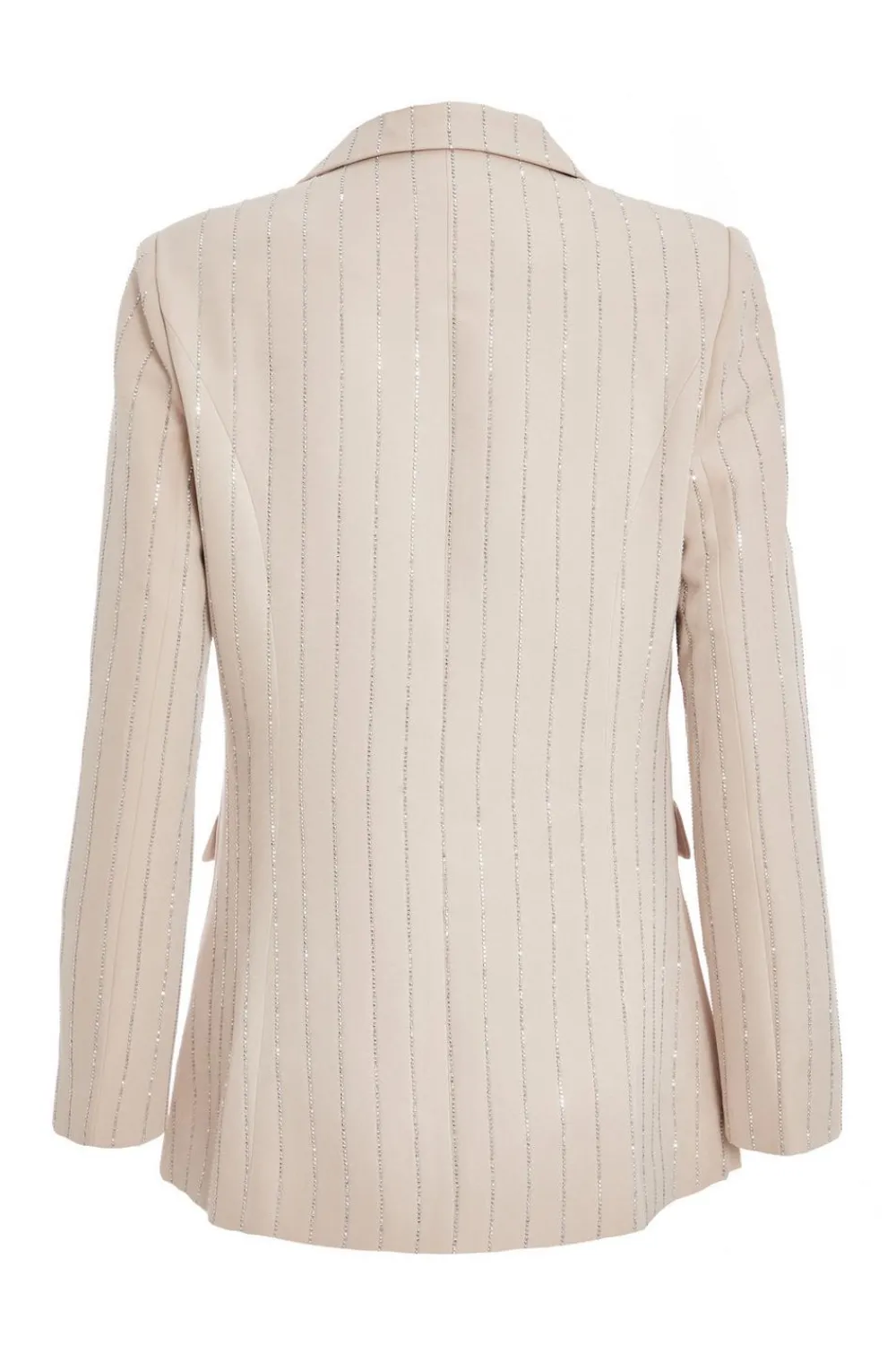 Quiz Modest|Jackets & Coats>Petite Beige Embellished Blazer