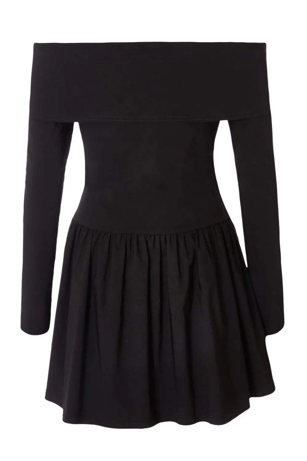 Quiz Going Out|Casual Clothing>Petite Black Bardot Skater Dress