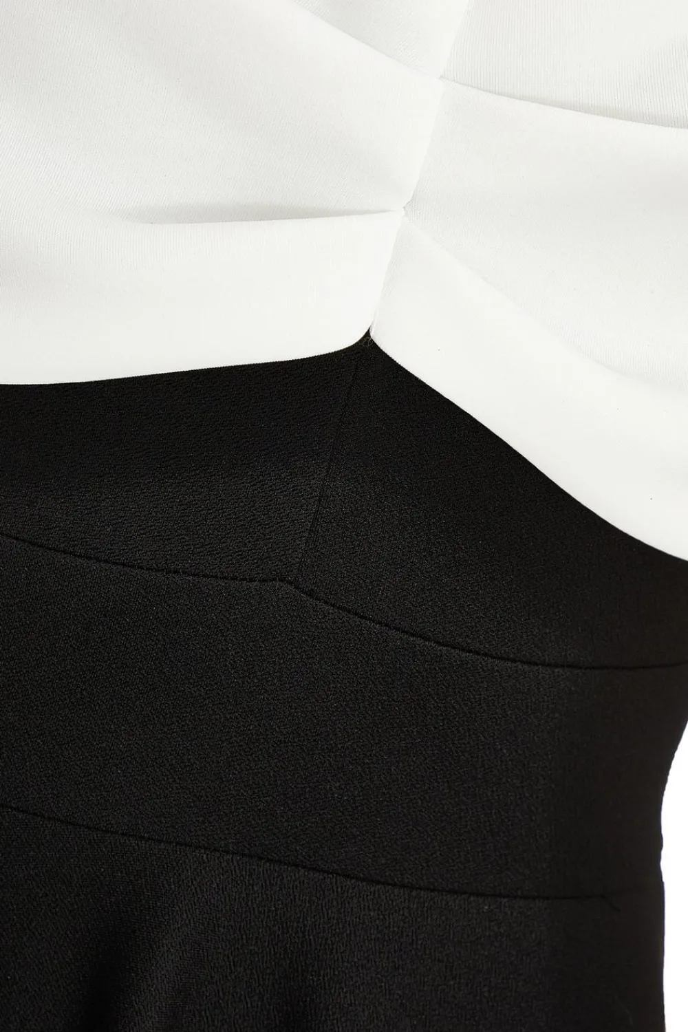 Quiz Christening Guest|Petite Dresses>Petite Black Contrast Bardot Midi Dress