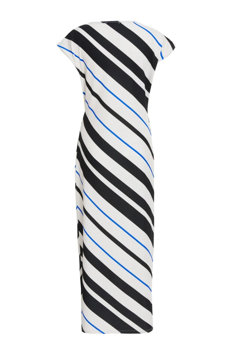Quiz Workwear|Petite Dresses>Petite Black Stripe Tie Belt Midaxi Dress