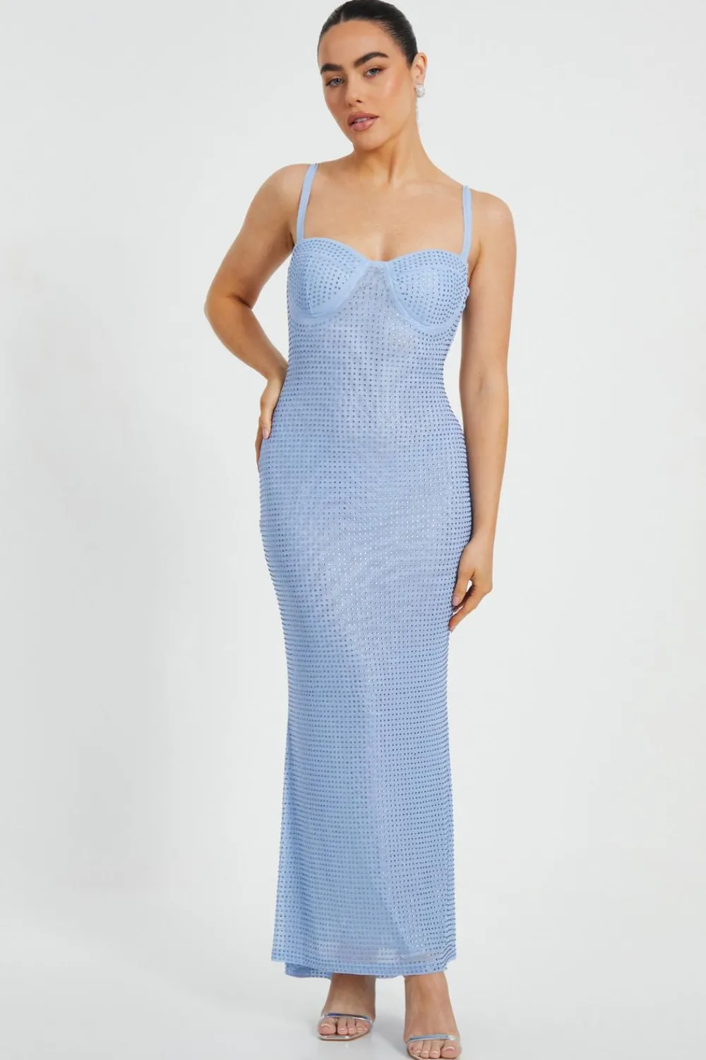 Quiz Prom Dresses|Prom & Ball>Petite Diamante Maxi Dress