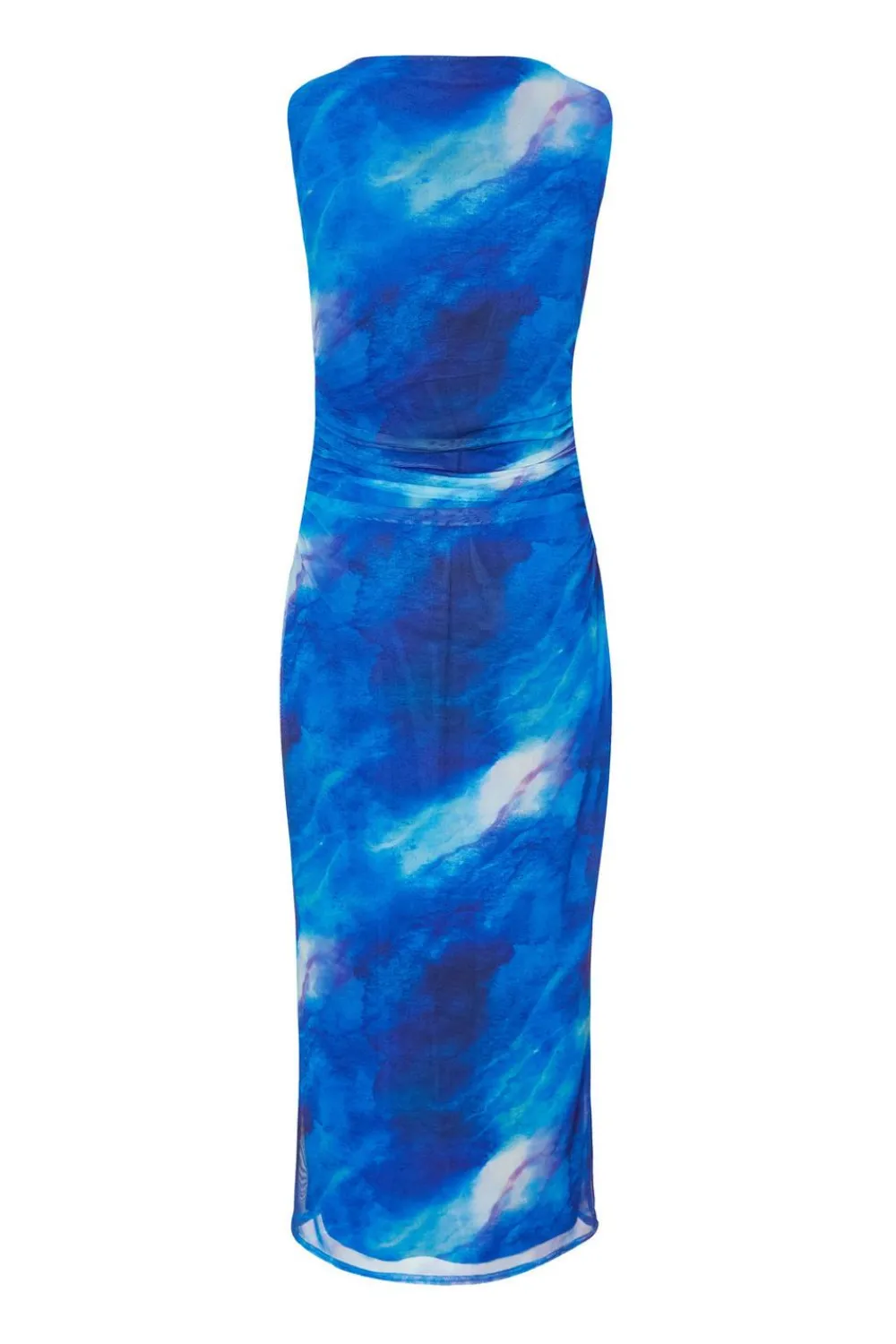 Quiz Summer Clothes|Holiday>Petite Blue Mesh Marble Midaxi Dress