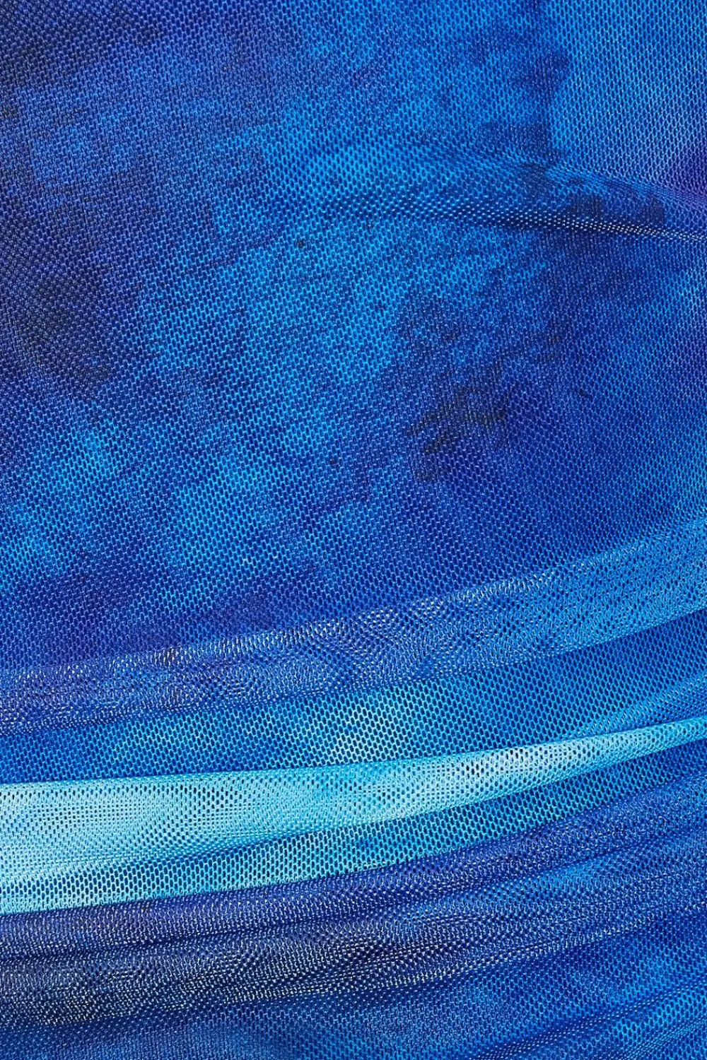 Quiz Summer Clothes|Holiday>Petite Blue Mesh Marble Midaxi Dress