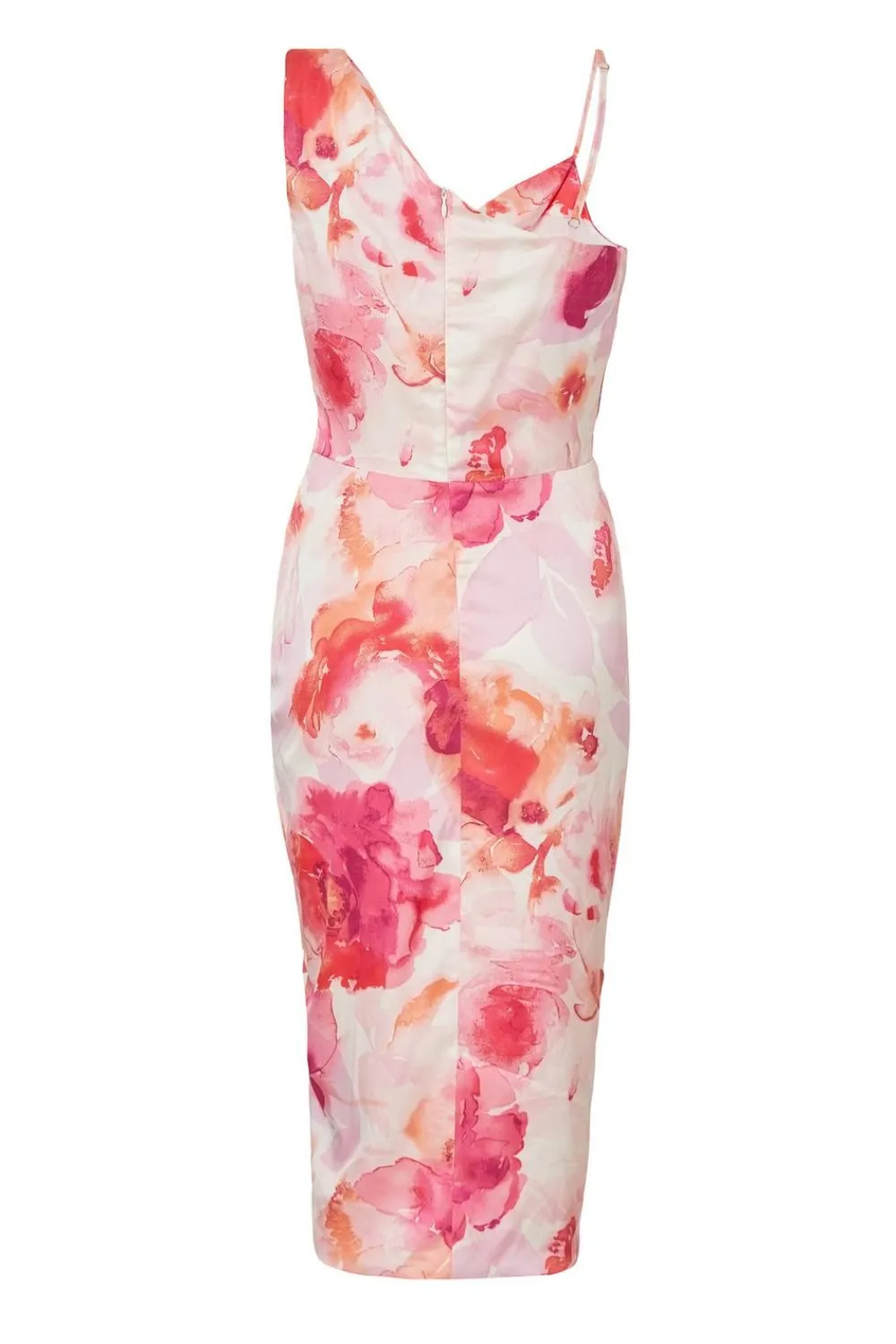 Quiz Day At The Races|Christening Guest>Petite Blush Floral Print Midi Dress
