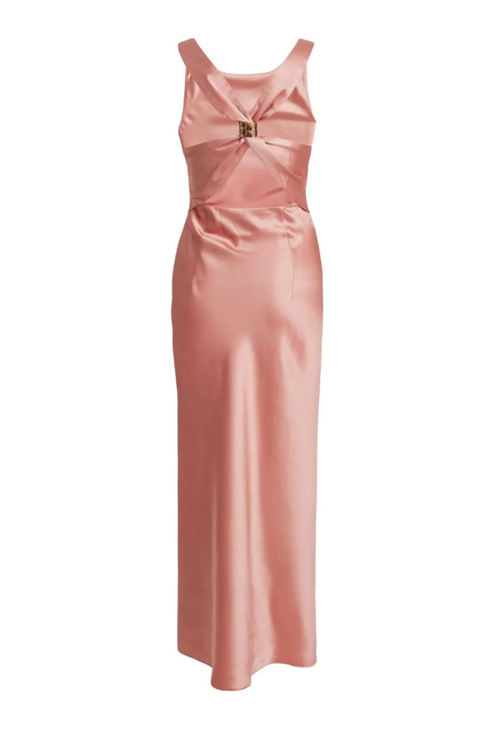 Quiz Prom Dresses|Prom & Ball>Petite Blush Satin Ruched Midaxi Dress