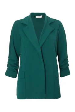 Quiz Workwear|Modest>Petite Ruched Sleeve Blazer