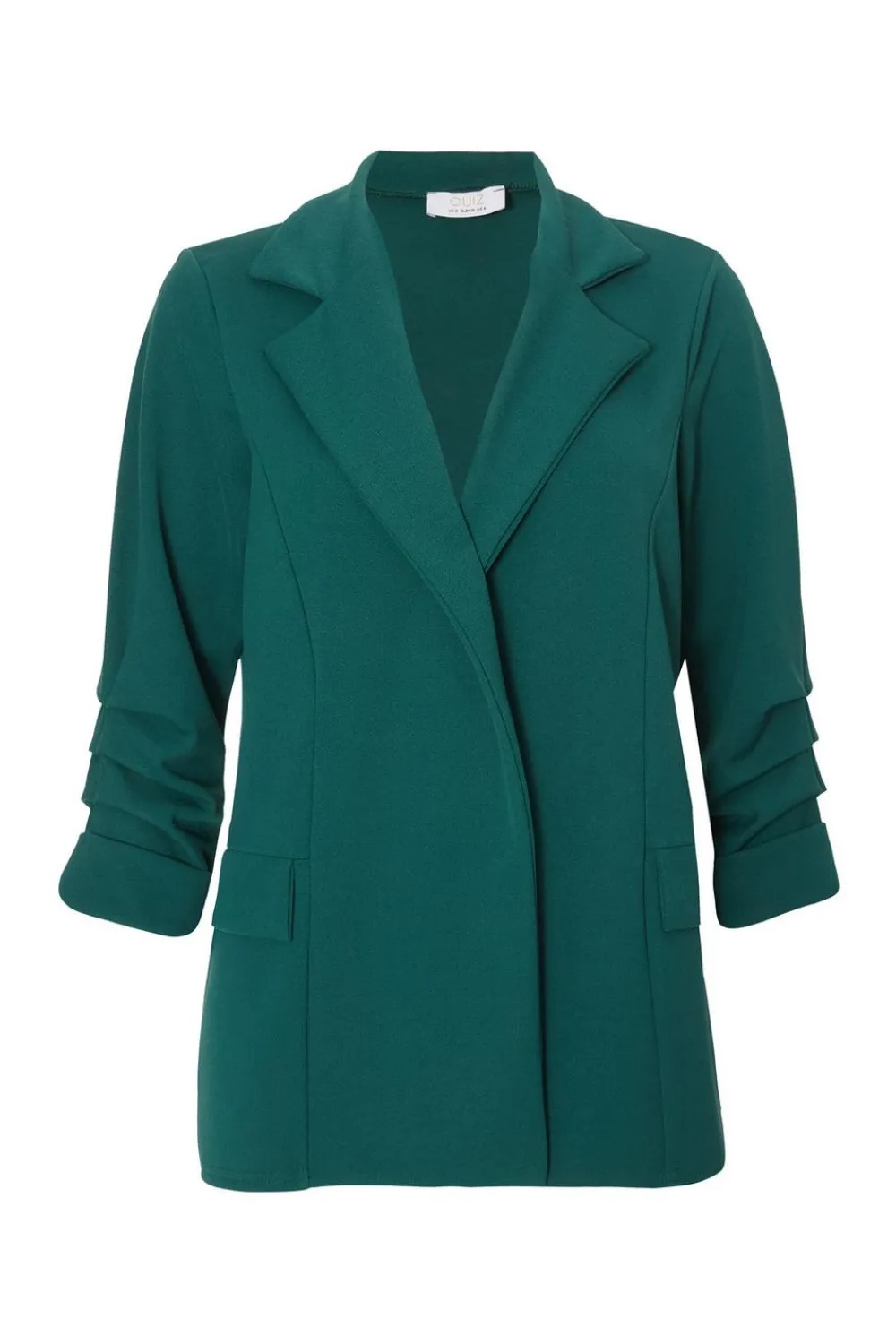 Quiz Workwear|Modest>Petite Ruched Sleeve Blazer