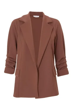 Quiz Workwear|Modest>Petite Ruched Sleeve Blazer