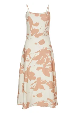Quiz Summer Clothes|Holiday>Petite Cream Floral Print Midi Dress