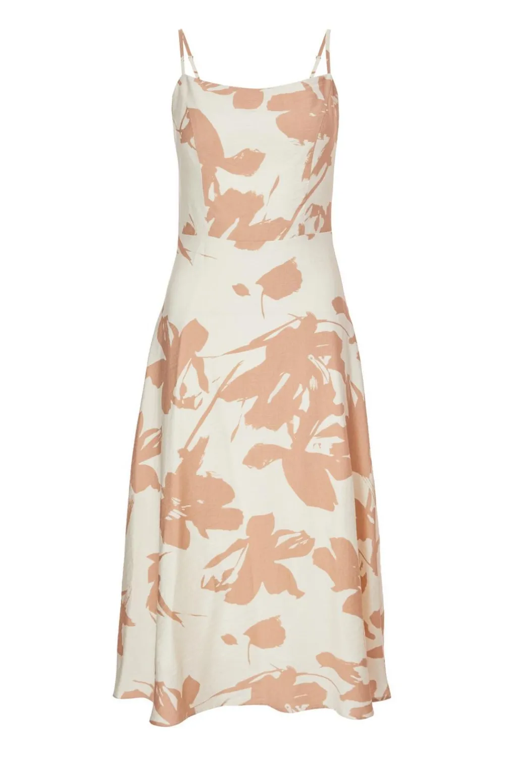 Quiz Summer Clothes|Holiday>Petite Cream Floral Print Midi Dress