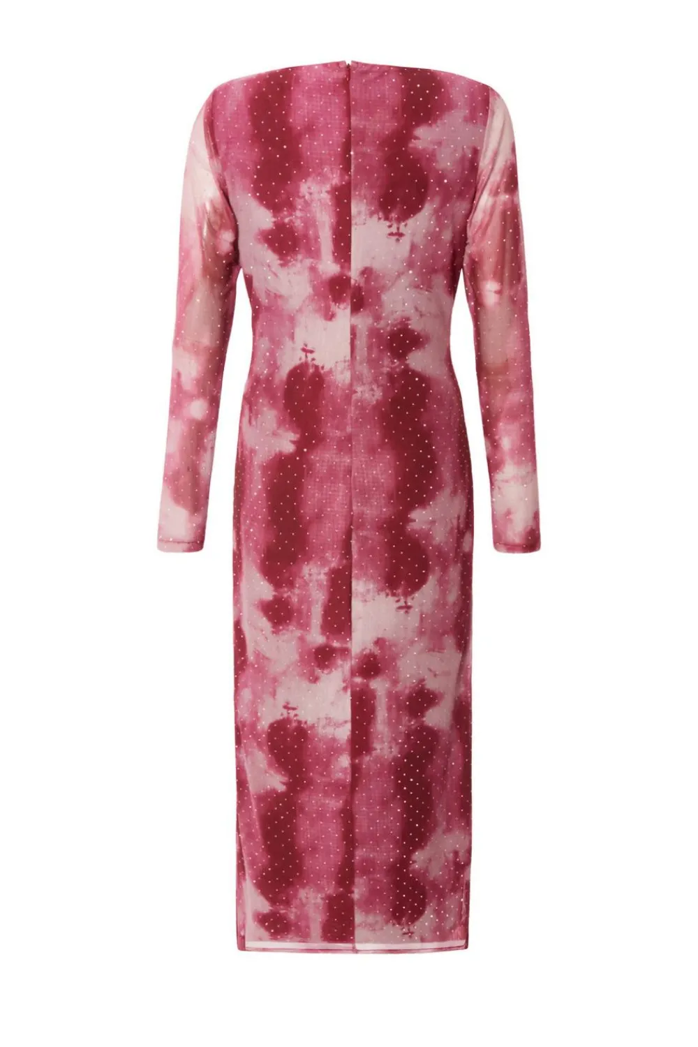 Quiz Day At The Races|Modest>Petite Dark Pink Marble Print Midaxi Dress