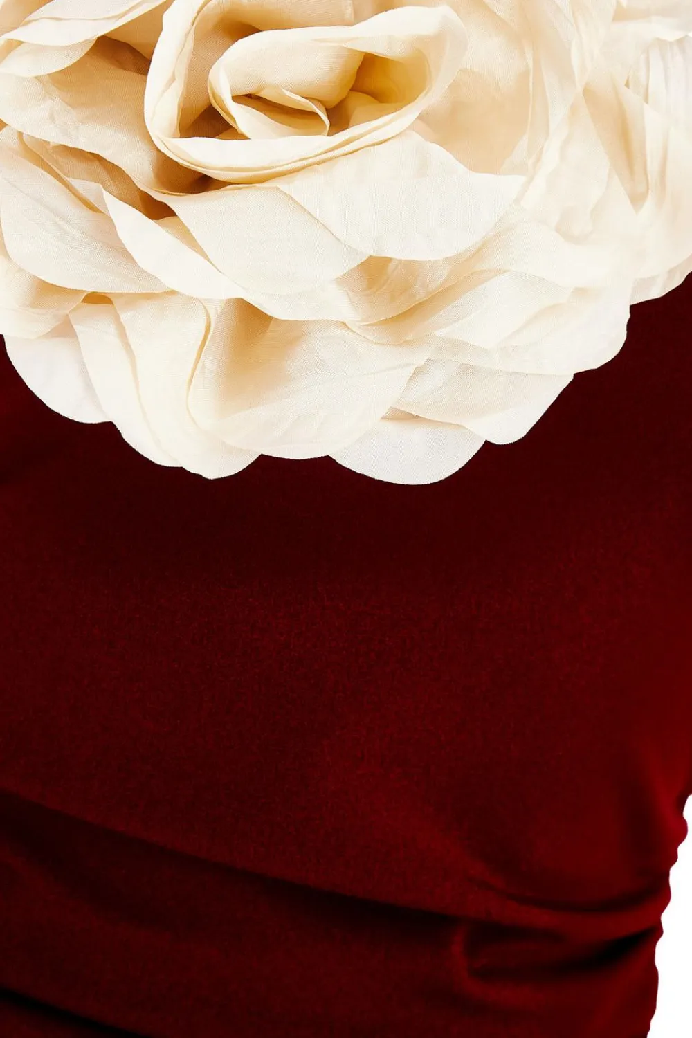 Quiz Evening Dresses|Trending: Red>Petite Dark Red Corsage Midaxi Dress