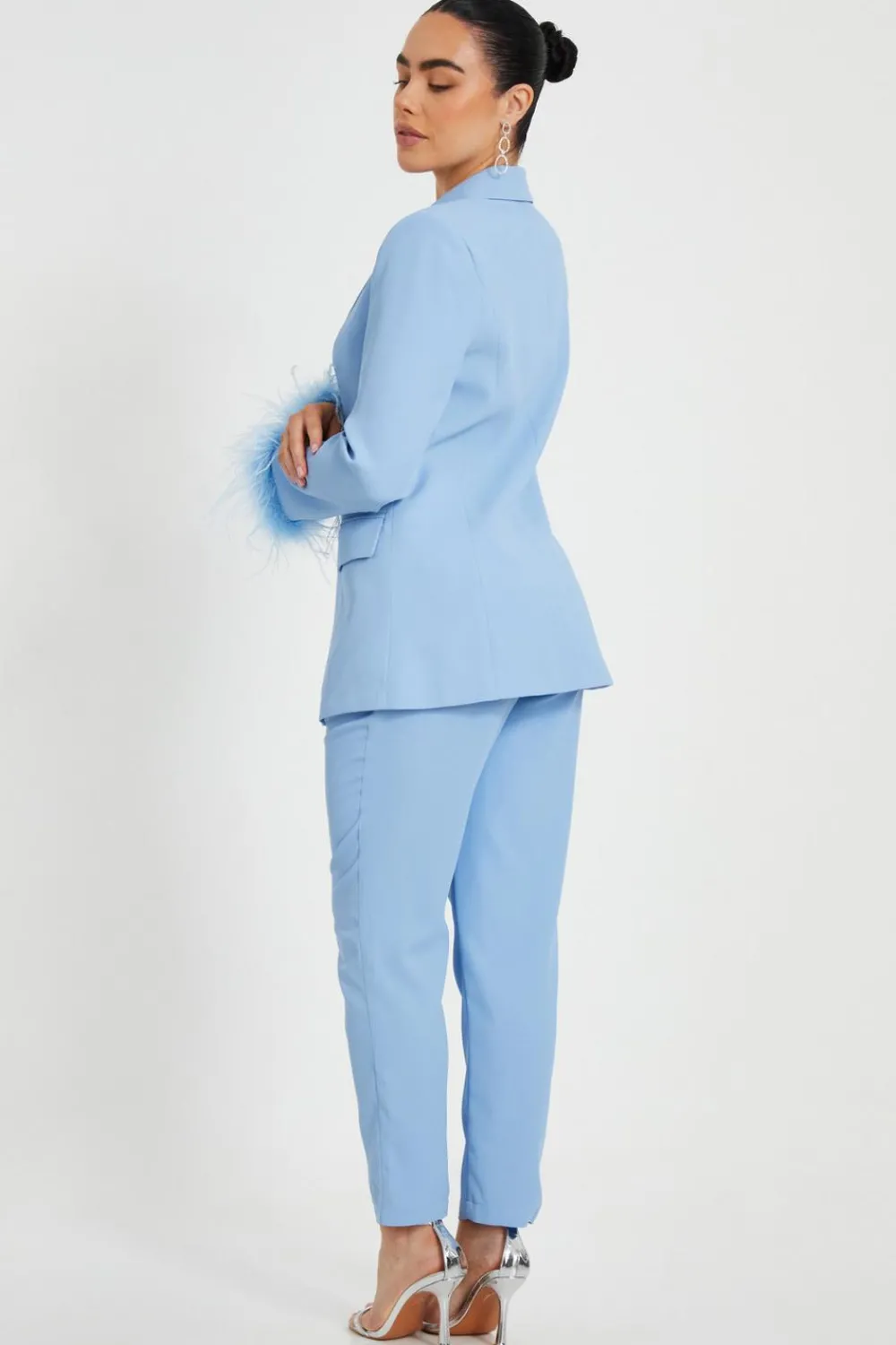 Quiz Day At The Races|Christening Guest>Petite Feather Trim Blazer