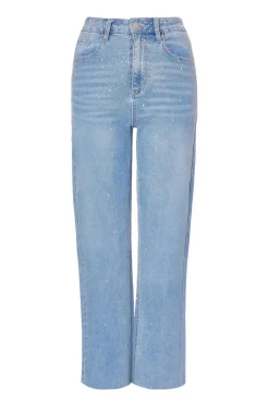 Quiz Trousers|Modest>Petite Light Denim Embellished Jeans