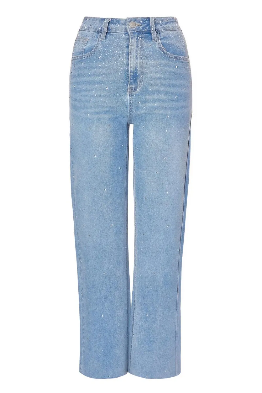 Quiz Trousers|Modest>Petite Light Denim Embellished Jeans