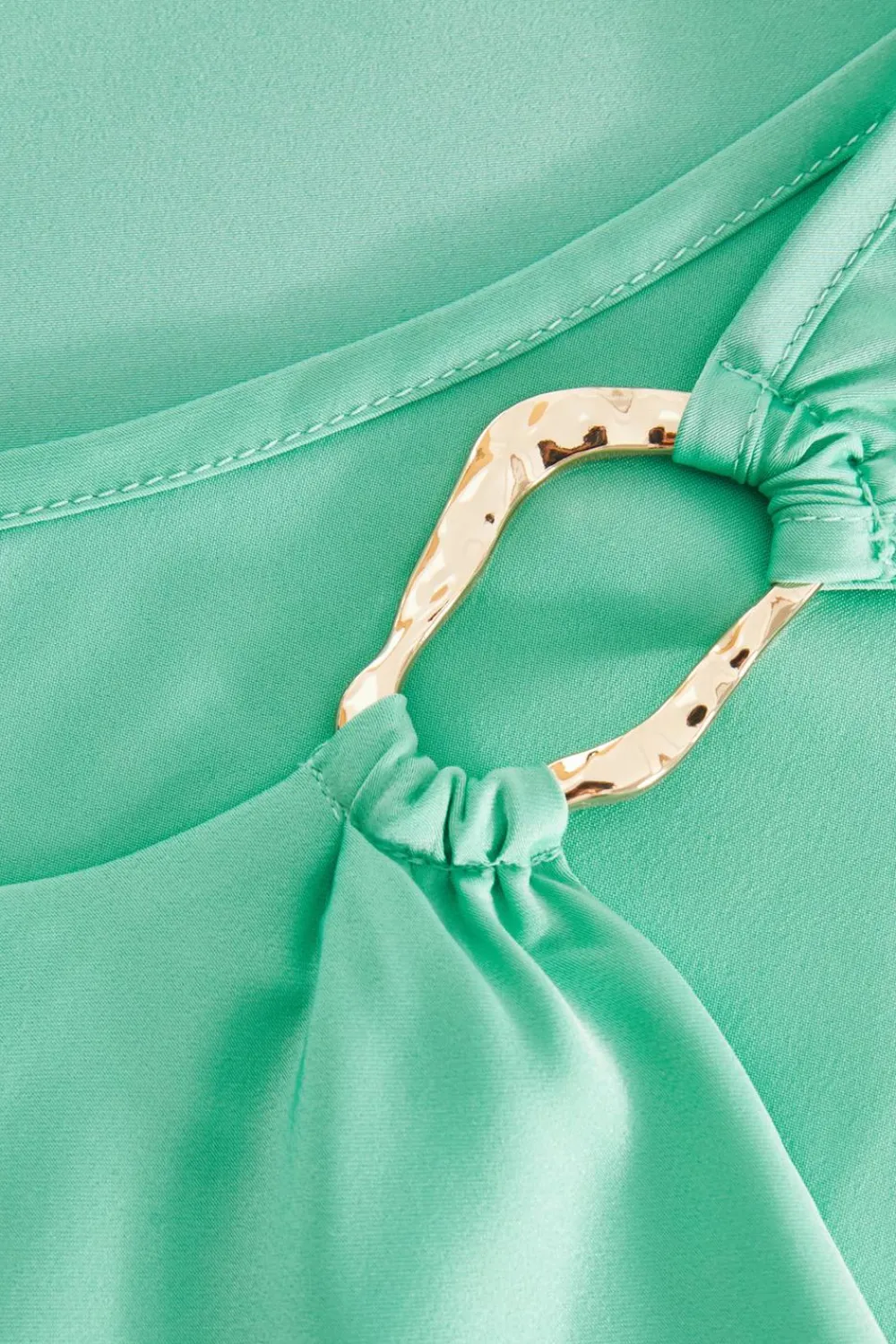 Quiz Christening Guest|Summer Clothes>Petite Mint Asymmetric Midaxi Dress