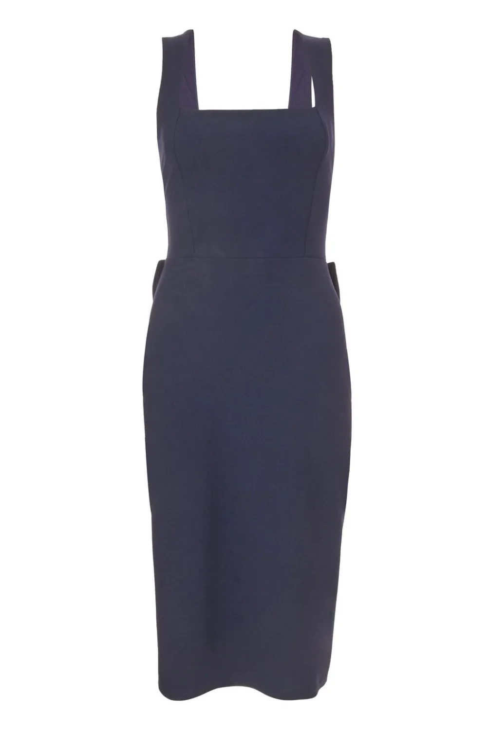 Quiz Day At The Races|Christening Guest>Petite Navy Bow Back Midi Dress