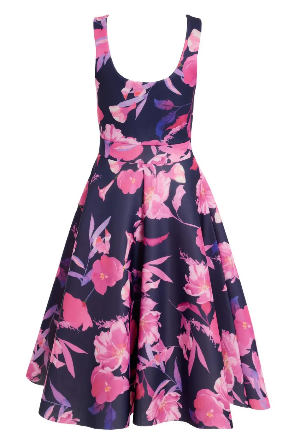 Quiz Day At The Races|Christening Guest>Petite Navy Floral Midaxi Dress