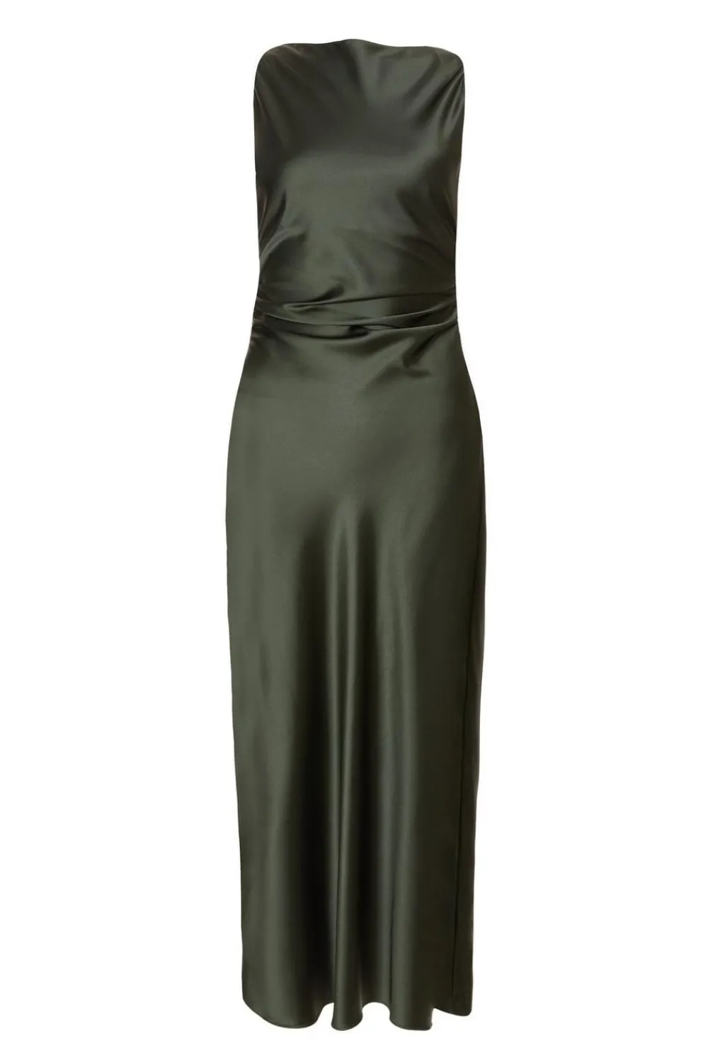 Quiz Evening Dresses|Day At The Races>Petite Satin Ruched Midaxi Dress