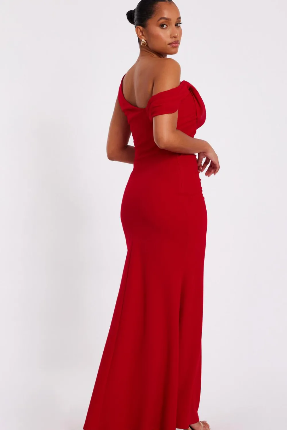 Quiz Prom Dresses|Prom & Ball>Petite Red Drop Sleeve Maxi Dress
