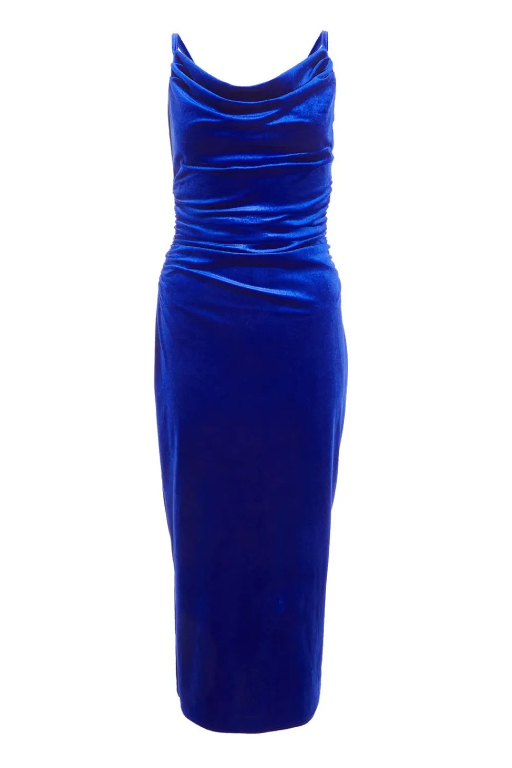Quiz Evening Dresses|Royal Blue Dresses>Petite Royal Blue Velvet Midaxi Dress