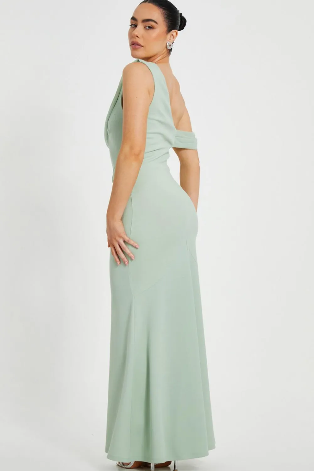 Quiz Prom Dresses|Prom & Ball>Petite Sage Drop Sleeve Maxi Dress