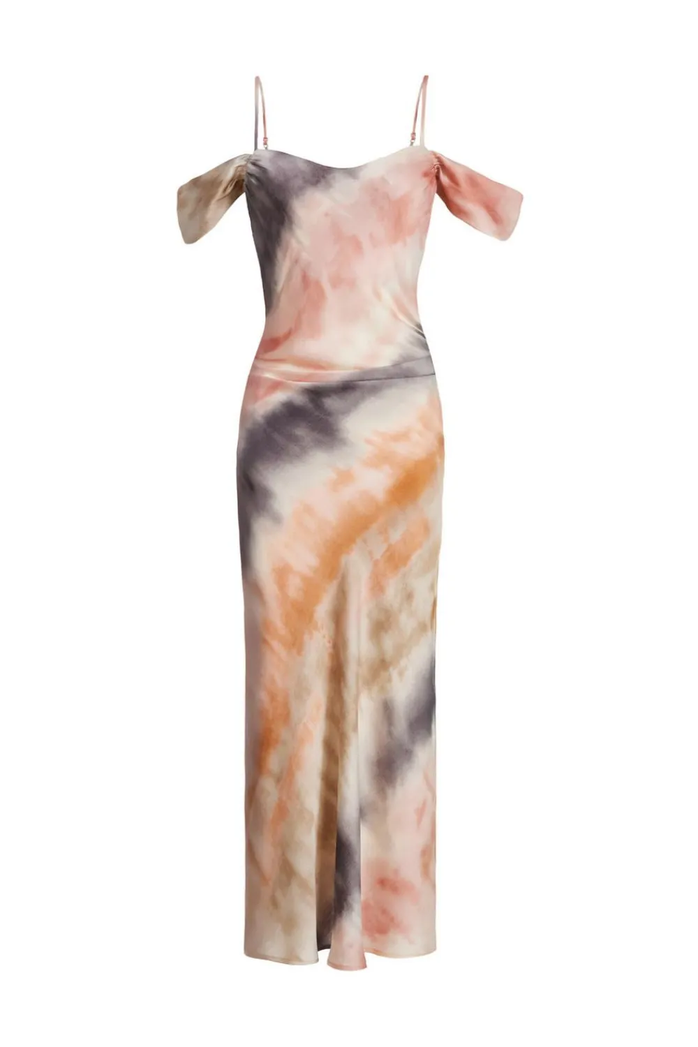 Quiz Evening Dresses|Day At The Races>Petite Satin Marble Print Midaxi Dress