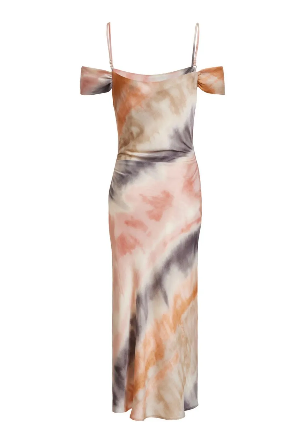 Quiz Evening Dresses|Day At The Races>Petite Satin Marble Print Midaxi Dress