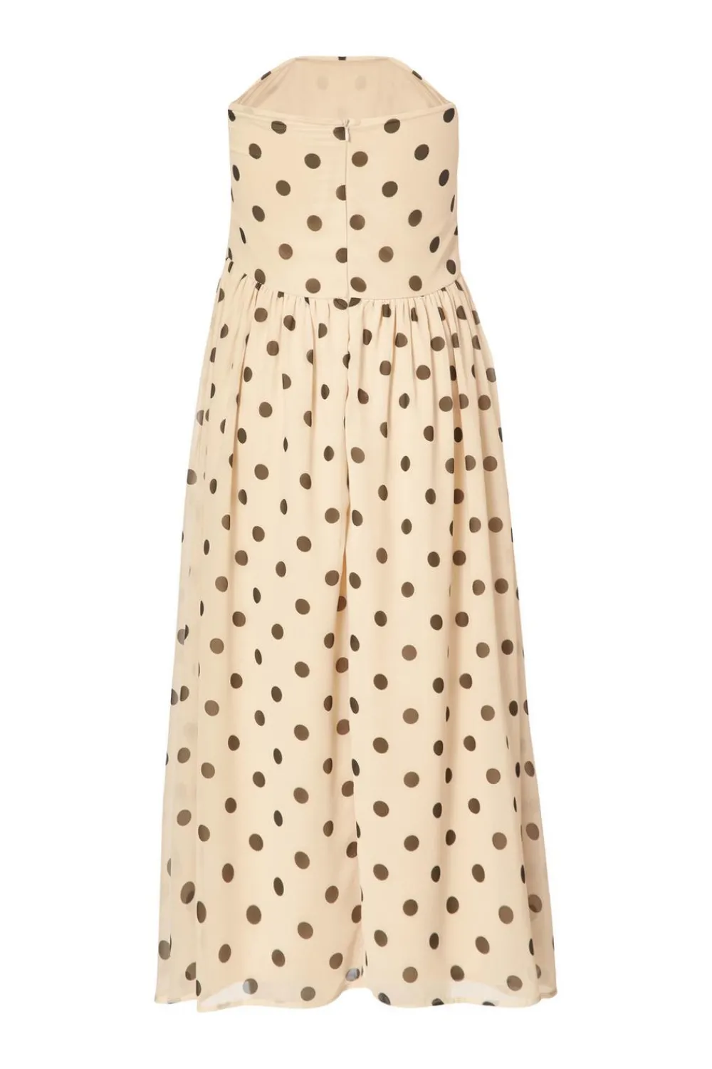 Quiz Day At The Races|Christening Guest>Petite Stone Chiffon Polka Dot Midi Dress
