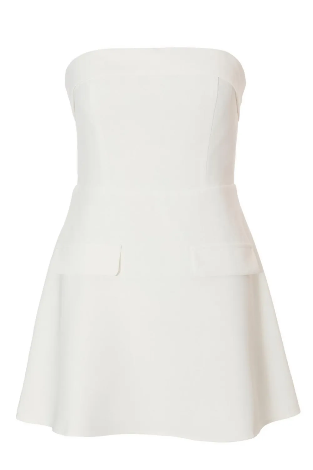 Quiz Going Out|White Dresses>Petite White Bandeau Mini Dress