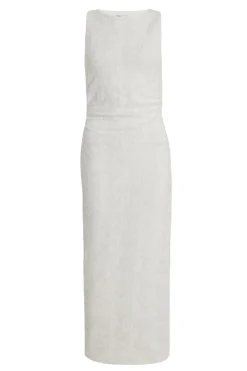 Quiz Day At The Races|Christening Guest>Petite White Jacquard Midaxi Dress