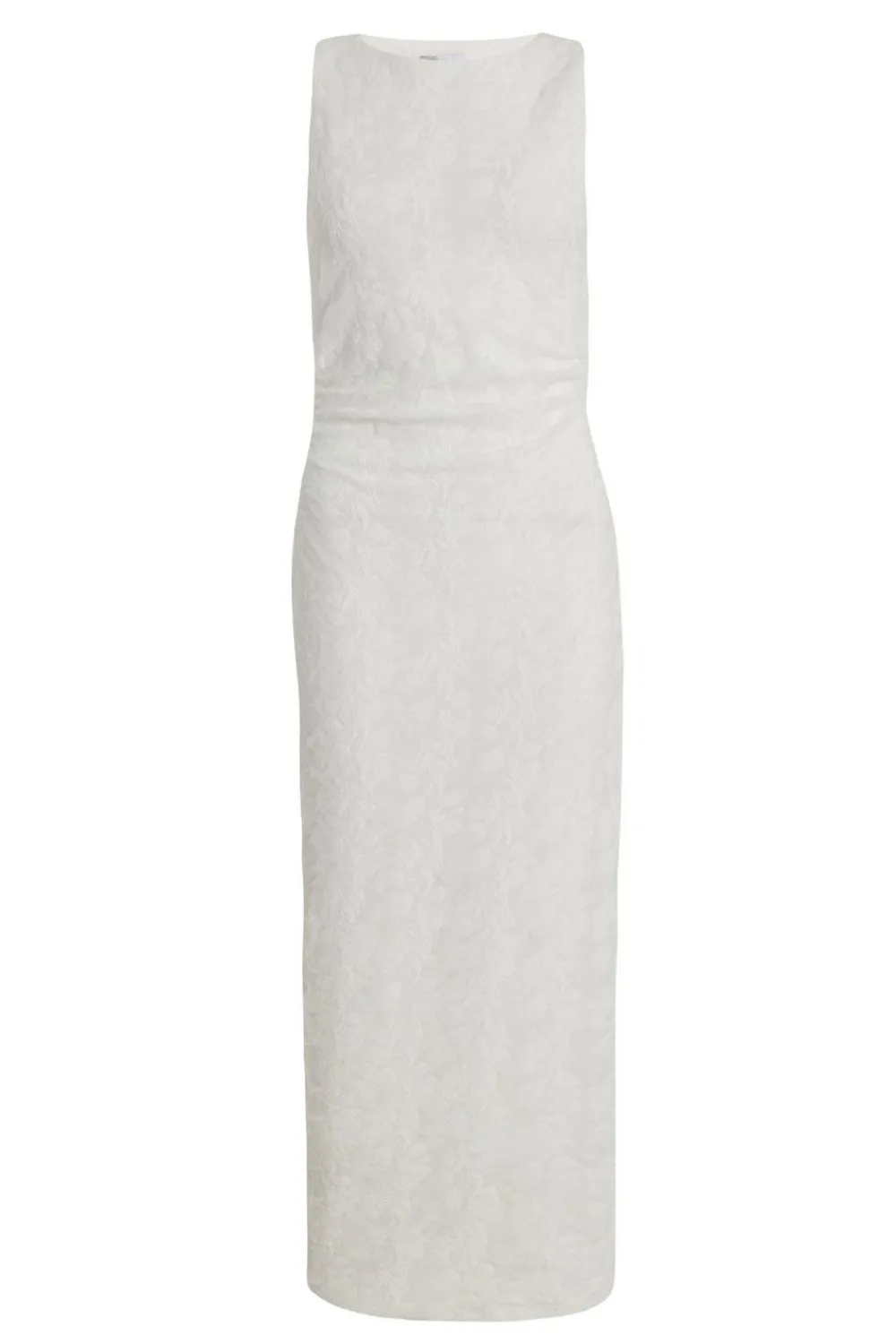 Quiz Day At The Races|Christening Guest>Petite White Jacquard Midaxi Dress